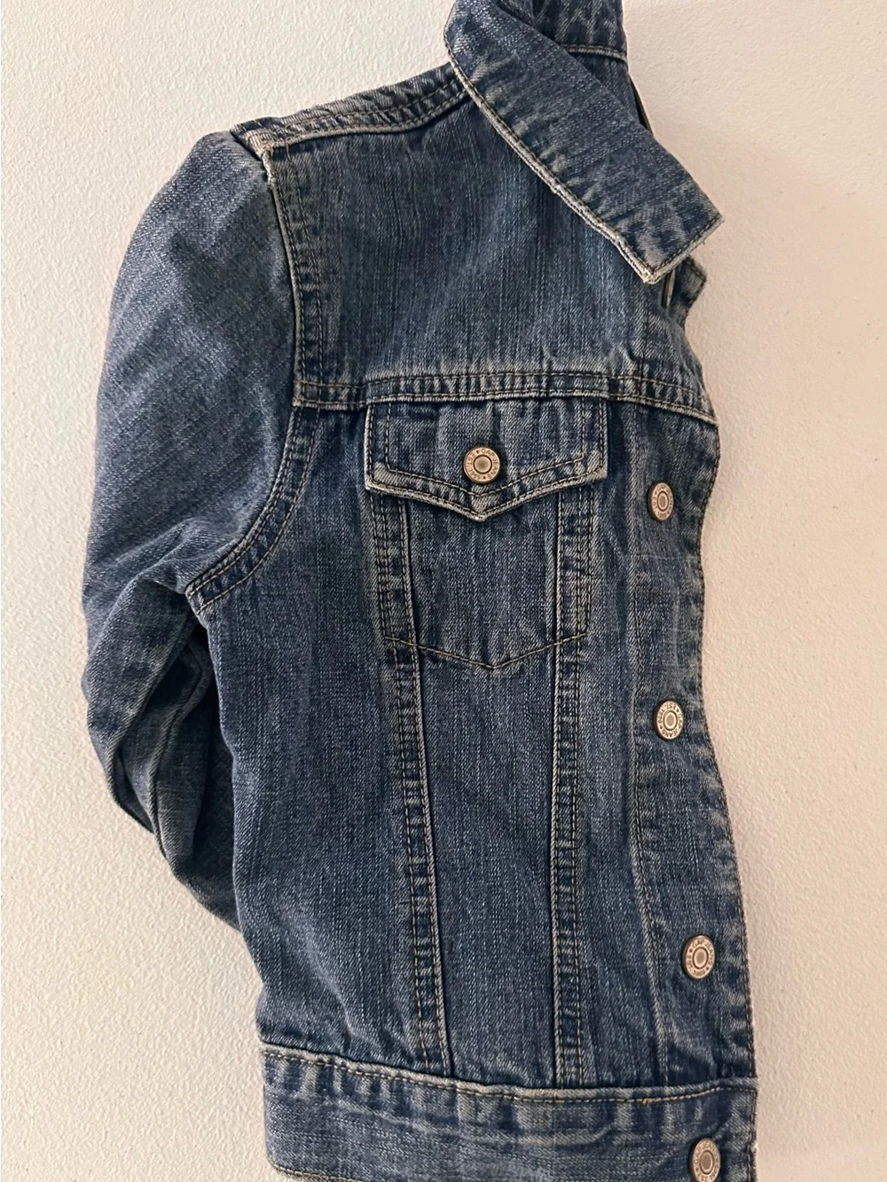 GAP Kids Denim Jacket - Navy with Pink Accent